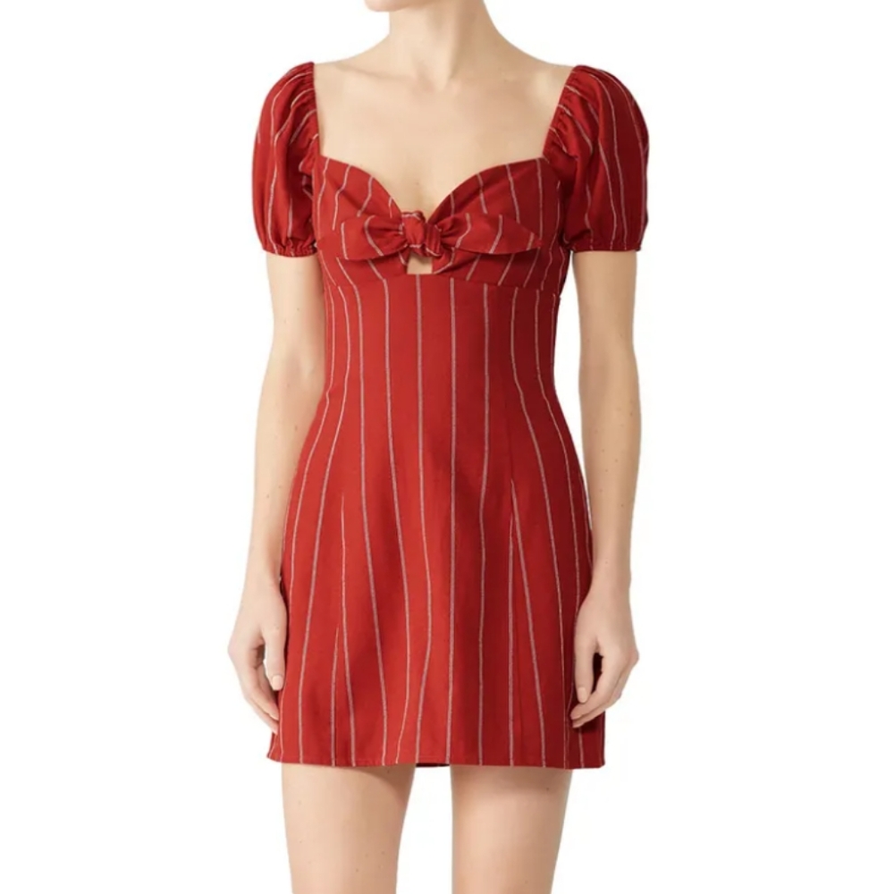 RTR J.O.A Striped Mini Dress